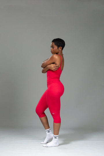 Soft Form Capri leggings (Scarlet)