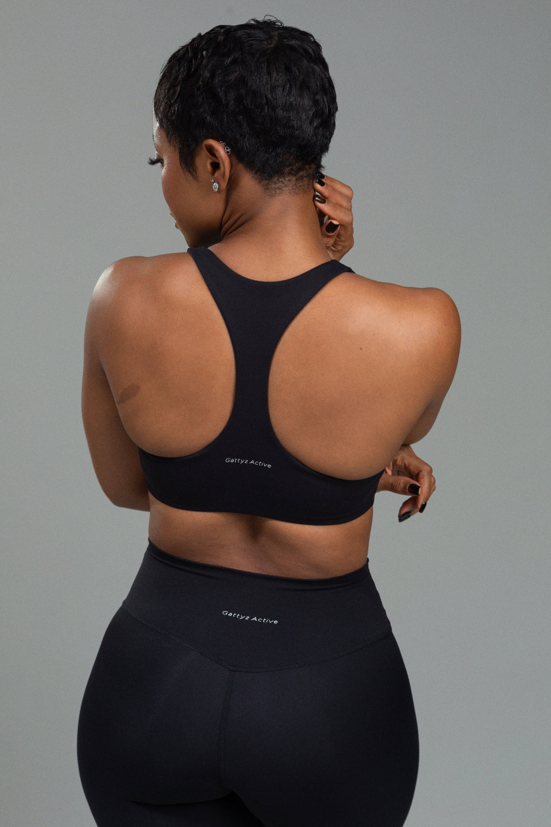 Soft Form scoop-tank bralette (Onyx)