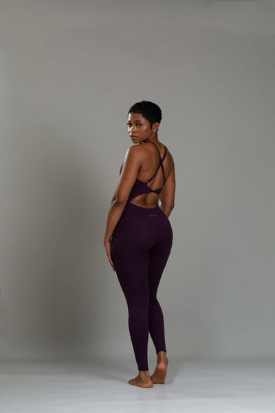 Sculpt Cutout Crossback Bodysuit (nocturne)