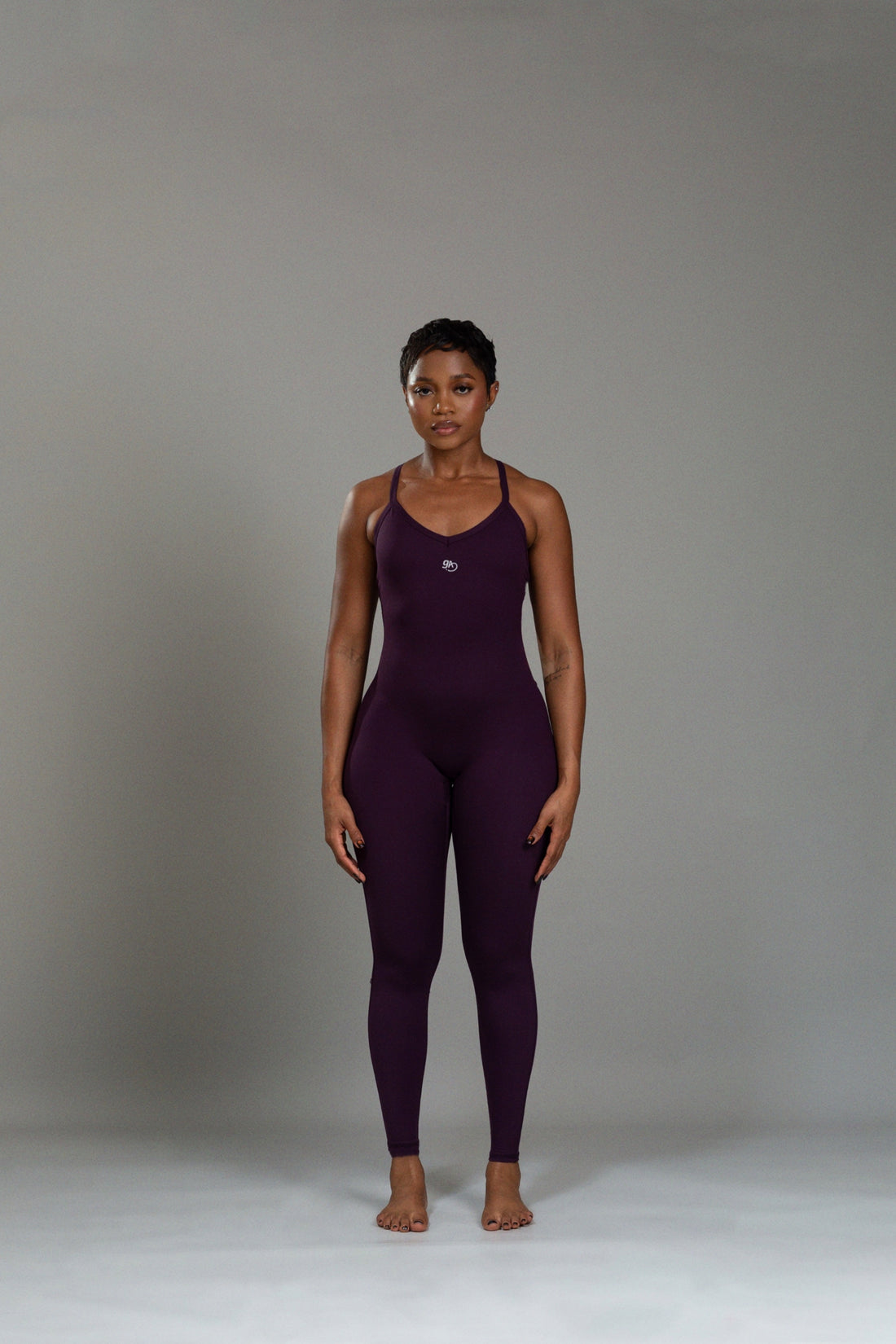 Sculpt Cutout Crossback Bodysuit (nocturne)