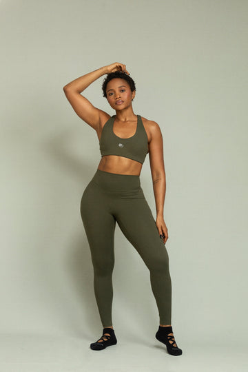 Form high waisted leggings (olive)