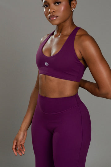 Form scoop-tank bralette (Plum)